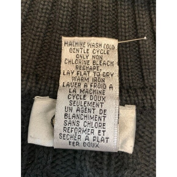 Talbots Cable Knit Sweater Womens M Roll Neck Long Sleeve Cotton Turtleneck - Picture 9 of 9